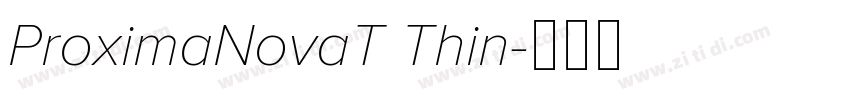 ProximaNovaT Thin字体转换